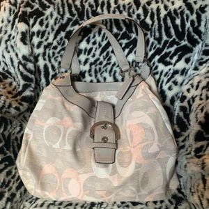 ❤️COACH SOHO Optic Linen Hobo Shoulder Bag❤️